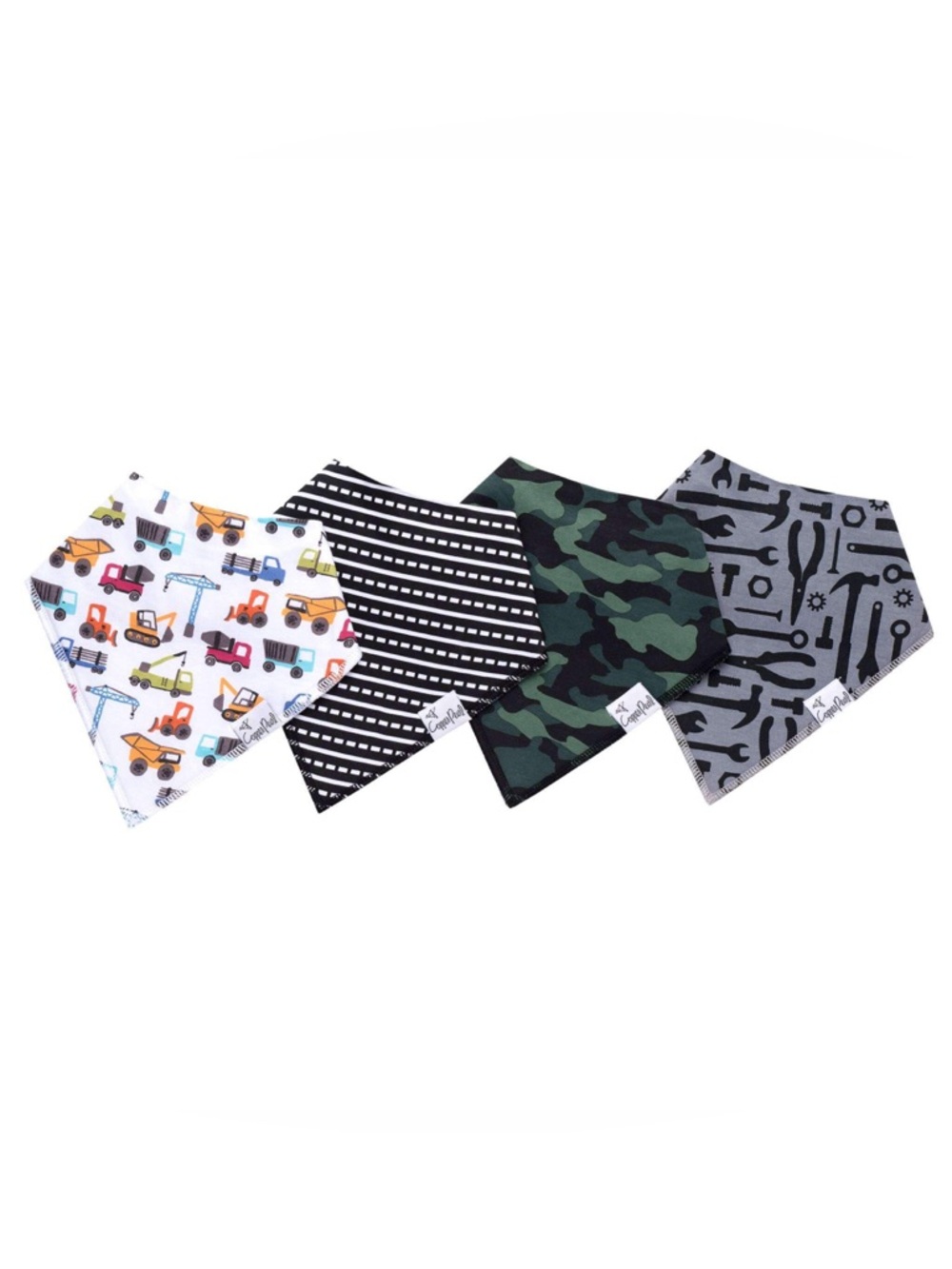 Copper Pearl Diesel Bandana Bib 4-Pack Drool Bibs Cotton Fleece Teething Baby